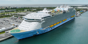 Cruise ship coming into port