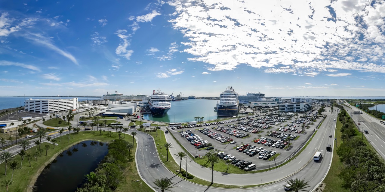 Aerial photo of Port Canaveral