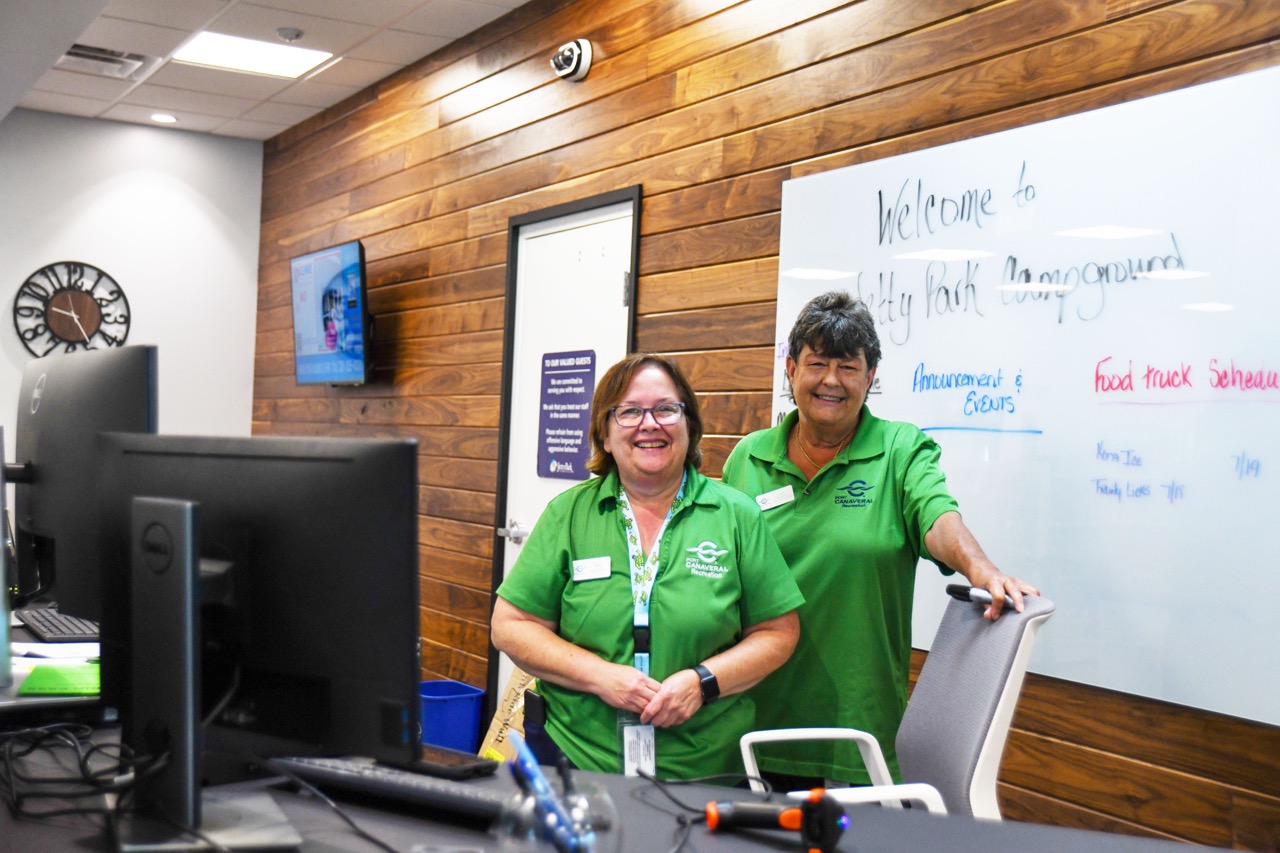 photo of friendly staff at the Jetty Park Camp Store