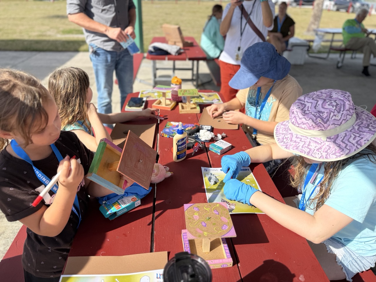 ChildrencreateandpaintbirdhousesatJettyPark